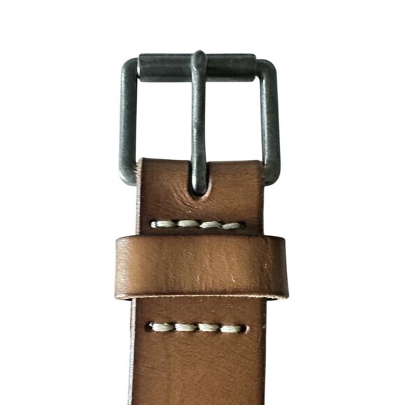 J Crew Brown Size 32 Genuine Leather Waist 40” X  1.25” - Picture 8 of 8